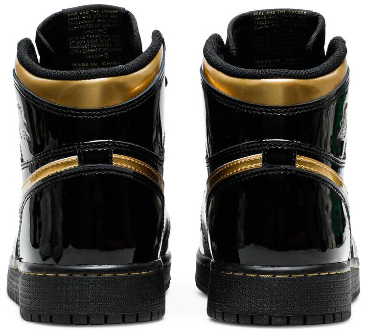 Air Jordan 1 Retro High OG  Black Gold Patent  555088-032